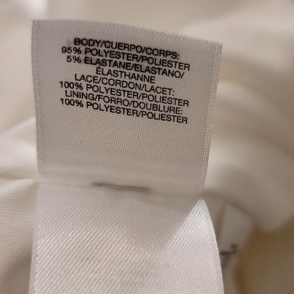 BRAND NEW PAPPAGALLO SLEEVELESS TEXTURED KNIT METALLIC GOLD LACE F TRIM DRESS - Picture 13 of 14